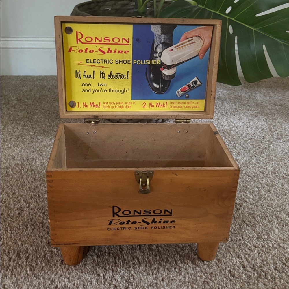 Ronson Roto-Shine Electric Shoe Polisher - Brown